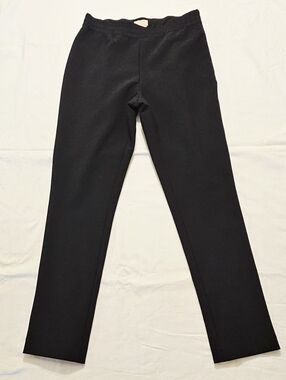 kate spade Black Women's Trousers with Branded Waist Tag Zipper Pull